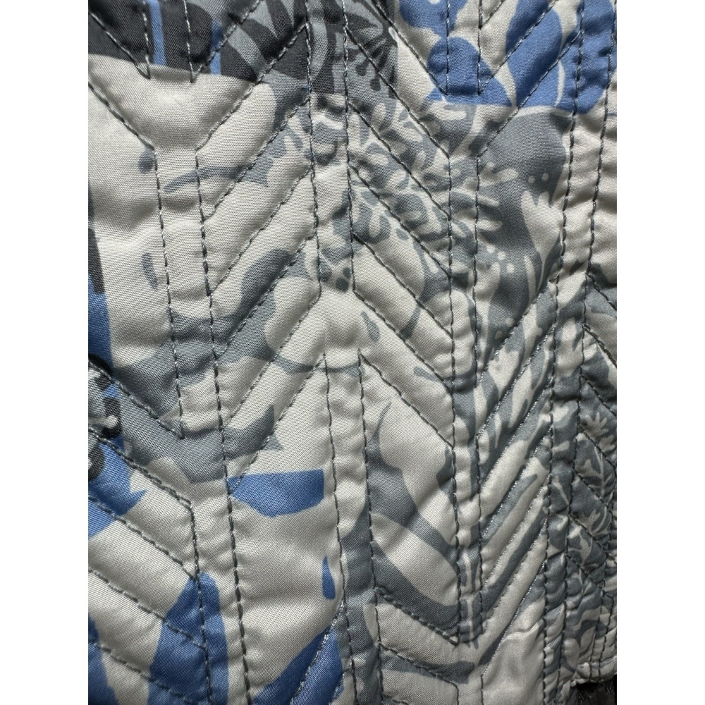 Multiples Quilted Blue Floral Zip Jacket M - Picture 5 of 16